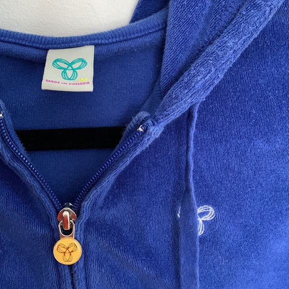 TNA terrycloth blue zip up in size M - Picture 3 of 3